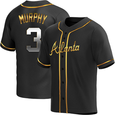 Black Golden Dale Murphy Men's Atlanta Braves Alternate Jersey - Replica Big Tall