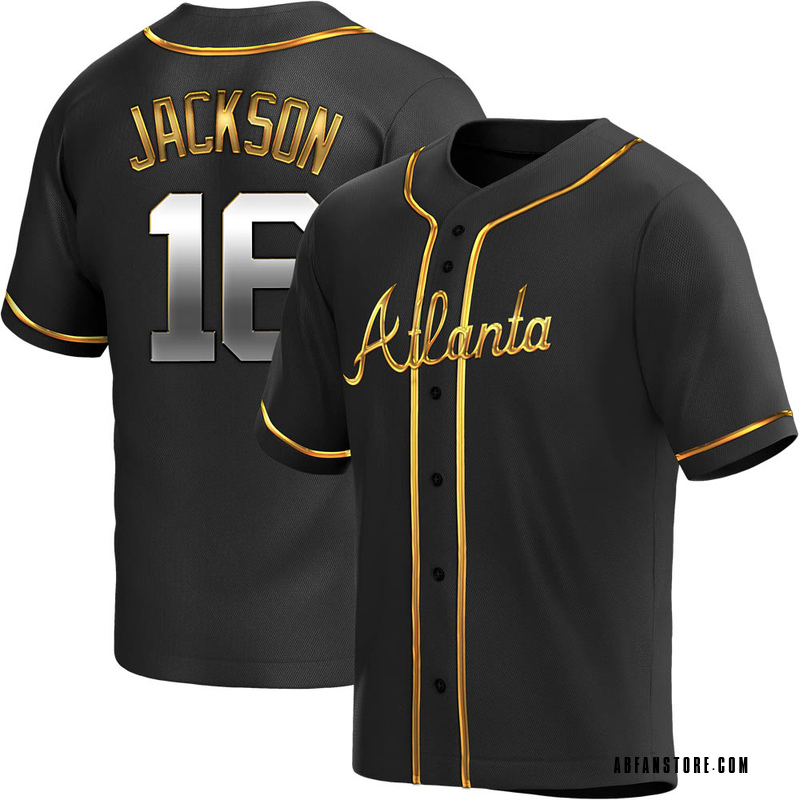 Black Golden Sonny Jackson Men's Atlanta Braves Alternate Jersey - Replica Big Tall