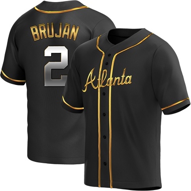 Black Golden Vidal Brujan Youth Atlanta Braves Alternate Jersey - Replica
