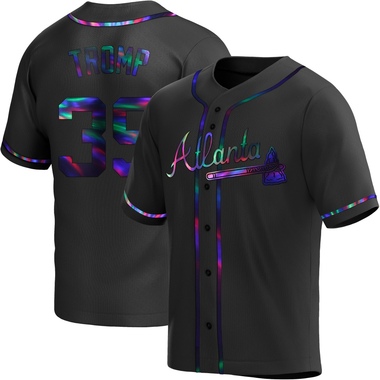 Black Holographic Chadwick Tromp Youth Atlanta Braves Alternate Jersey - Replica