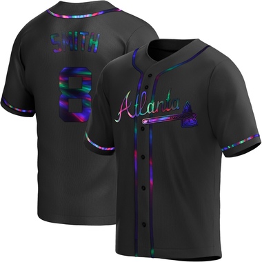 Black Holographic Dominic Smith Youth Atlanta Braves Alternate Jersey - Replica