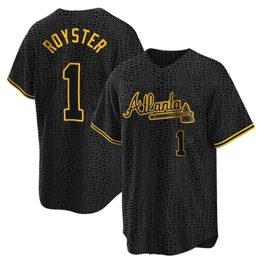 Black Jerry Royster Youth Atlanta Braves Snake Skin City Jersey - Replica