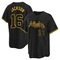 Black Sonny Jackson Men's Atlanta Braves Snake Skin City Jersey - Replica Big Tall