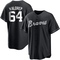 Black/White Hurston Waldrep Men's Atlanta Braves Jersey - Replica Big Tall