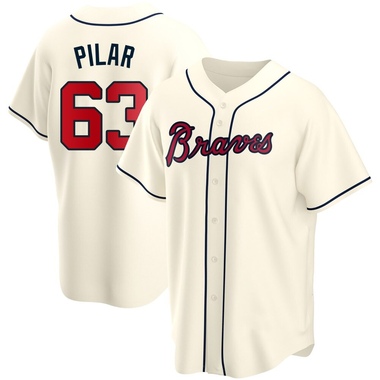 Cream Anderson Pilar Youth Atlanta Braves Alternate Jersey - Replica