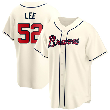 Cream Dylan Lee Youth Atlanta Braves Alternate Jersey - Replica