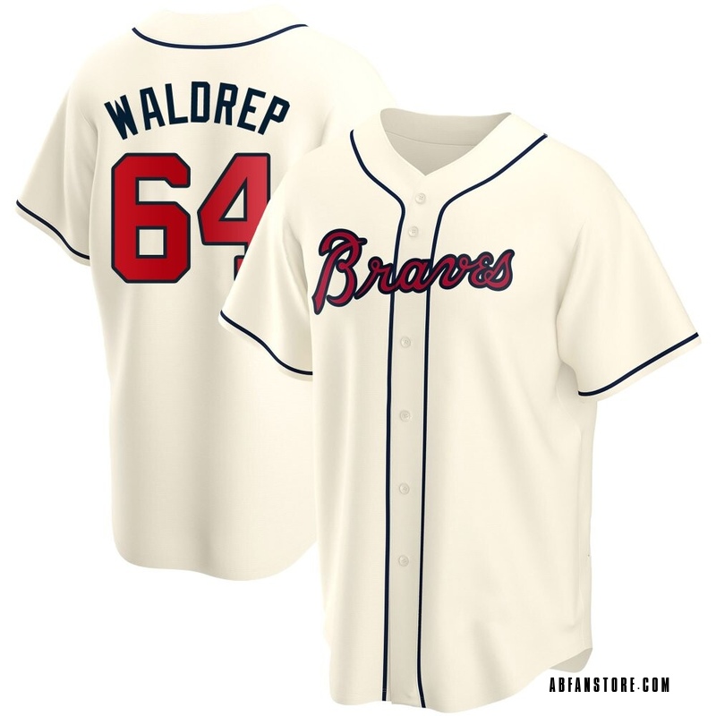 Cream Hurston Waldrep Youth Atlanta Braves Alternate Jersey - Replica