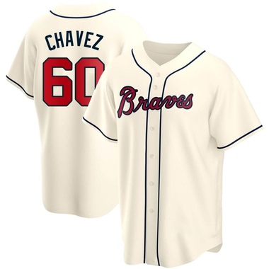 Cream Jesse Chavez Youth Atlanta Braves Alternate Jersey - Replica