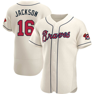 Cream Sonny Jackson Men's Atlanta Braves Alternate Jersey - Authentic Big Tall