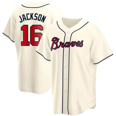 Cream Sonny Jackson Men's Atlanta Braves Alternate Jersey - Replica Big Tall