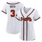 Gold Babe Ruth Women's Atlanta Braves White 2022 Program Jersey - Authentic Plus Size