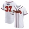 Gold Forrest Wall Men's Atlanta Braves White 2022 Program Jersey - Authentic Big Tall