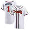 Gold Jerry Royster Men's Atlanta Braves White 2022 Program Jersey - Authentic Big Tall