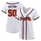 Gold Ryan Rolison Women's Atlanta Braves White 2022 Program Jersey - Authentic Plus Size