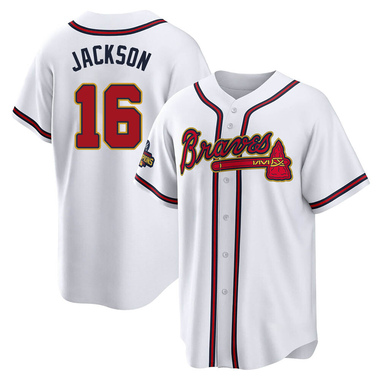 Gold Sonny Jackson Youth Atlanta Braves White 2022 Program Jersey - Replica