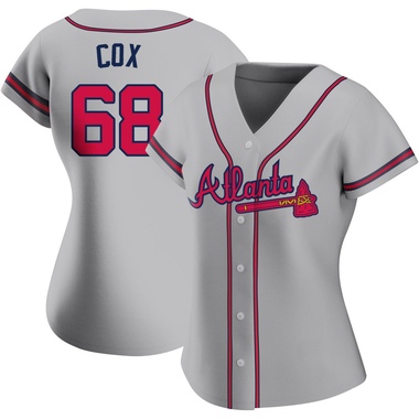 Gray Austin Cox Women's Atlanta Braves Road Jersey - Replica Plus Size