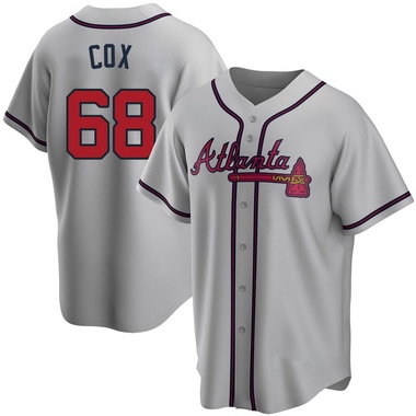 Gray Austin Cox Youth Atlanta Braves Road Jersey - Replica