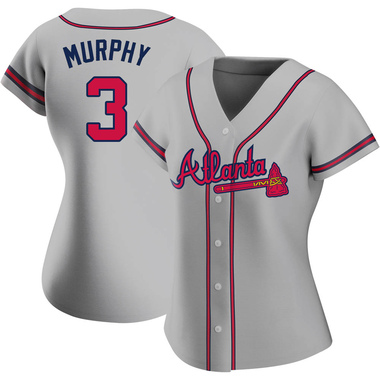 Gray Dale Murphy Women's Atlanta Braves Road Jersey - Authentic Plus Size