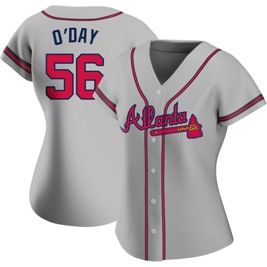 Gray Darren O'Day Women's Atlanta Braves Road Jersey - Replica Plus Size