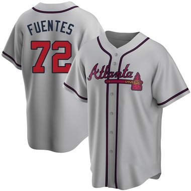 Gray Didier Fuentes Men's Atlanta Braves Road Jersey - Replica Big Tall