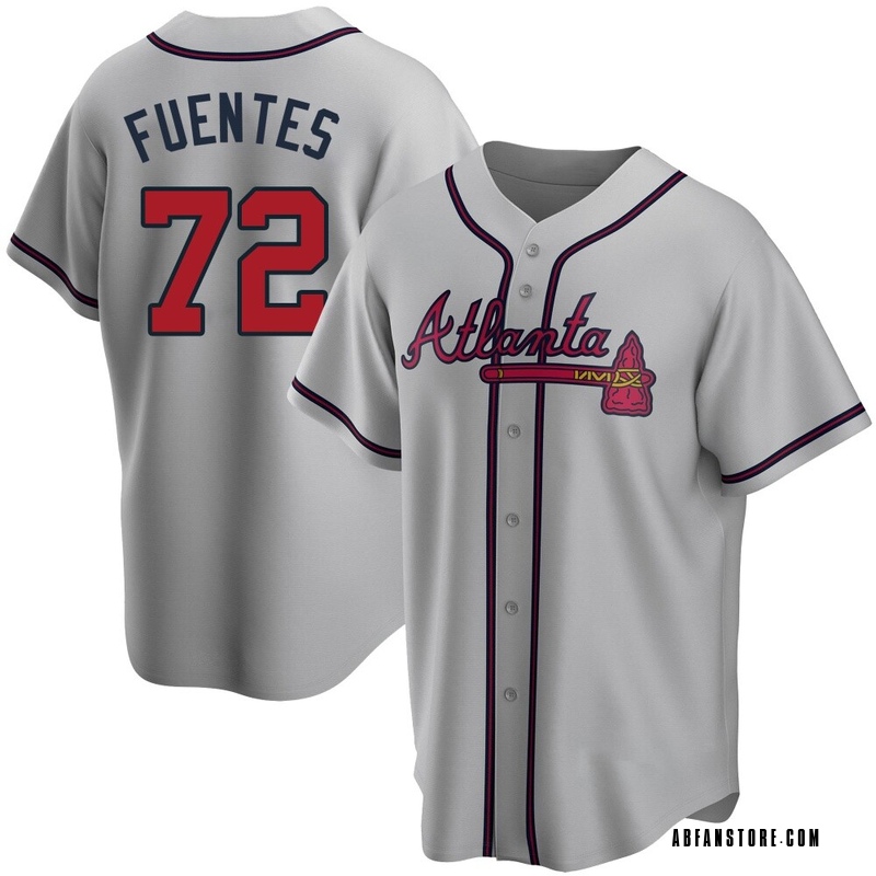 Gray Didier Fuentes Youth Atlanta Braves Road Jersey - Replica