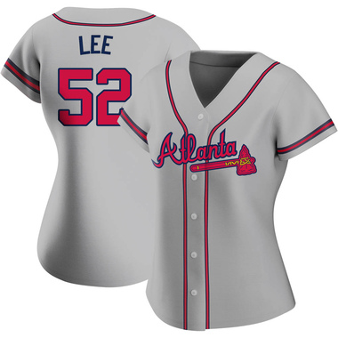Gray Dylan Lee Women's Atlanta Braves Road Jersey - Replica Plus Size