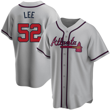 Gray Dylan Lee Youth Atlanta Braves Road Jersey - Replica