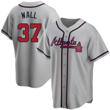 Gray Forrest Wall Youth Atlanta Braves Road Jersey - Replica