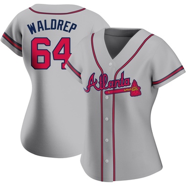 Gray Hurston Waldrep Women's Atlanta Braves Road Jersey - Authentic Plus Size