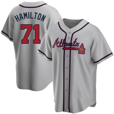 Gray Ian Hamilton Youth Atlanta Braves Road Jersey - Replica