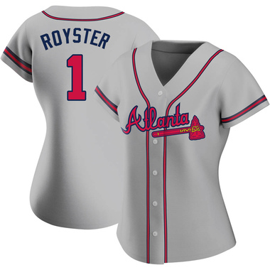Gray Jerry Royster Women's Atlanta Braves Road Jersey - Replica Plus Size