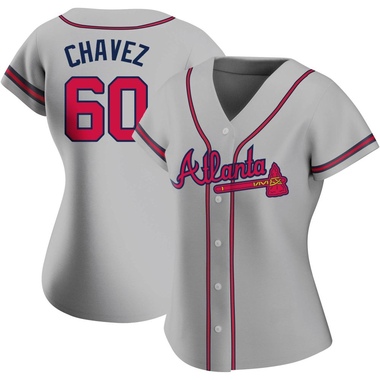 Gray Jesse Chavez Women's Atlanta Braves Road Jersey - Authentic Plus Size