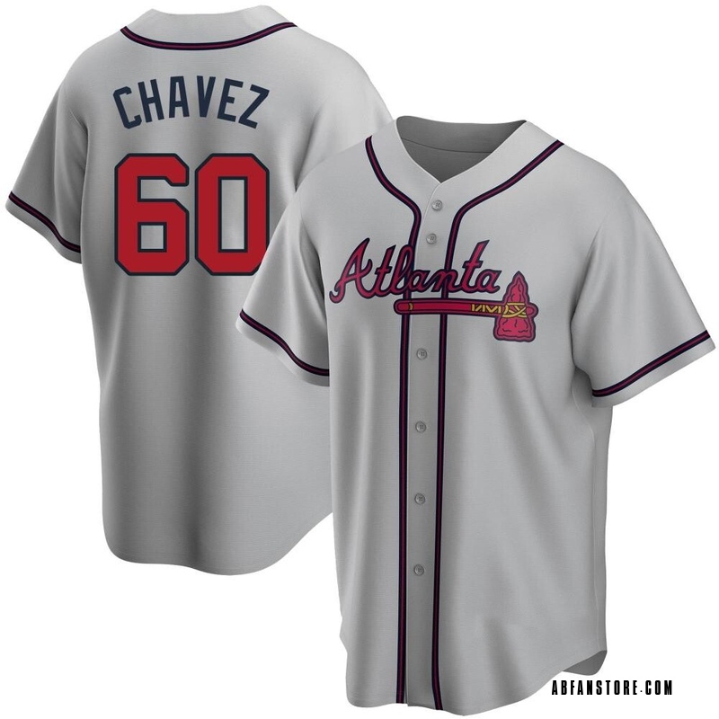 Gray Jesse Chavez Youth Atlanta Braves Road Jersey - Replica