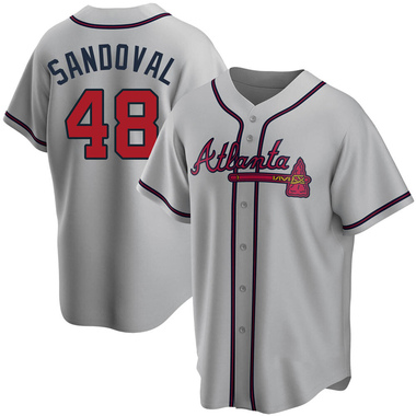 Gray Pablo Sandoval Youth Atlanta Braves Road Jersey - Replica