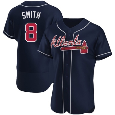Navy Dominic Smith Men's Atlanta Braves Alternate Jersey - Authentic Big Tall