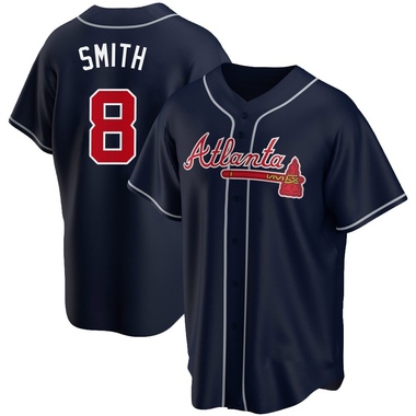 Navy Dominic Smith Men's Atlanta Braves Alternate Jersey - Replica Big Tall