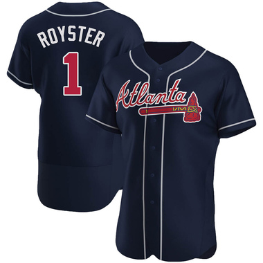 Navy Jerry Royster Men's Atlanta Braves Alternate Jersey - Authentic Big Tall