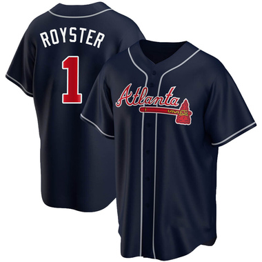 Navy Jerry Royster Men's Atlanta Braves Alternate Jersey - Replica Big Tall