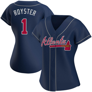 Navy Jerry Royster Women's Atlanta Braves Alternate Jersey - Authentic Plus Size
