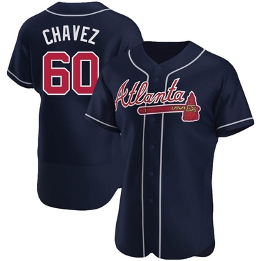 Navy Jesse Chavez Men's Atlanta Braves Alternate Jersey - Authentic Big Tall