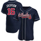Navy Sonny Jackson Men's Atlanta Braves Alternate Jersey - Authentic Big Tall