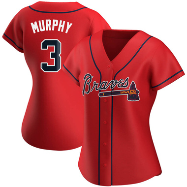 Red Dale Murphy Women's Atlanta Braves Alternate Jersey - Authentic Plus Size
