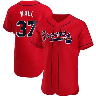 Red Forrest Wall Men's Atlanta Braves Alternate Jersey - Authentic Big Tall