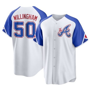 White Amos Willingham Youth Atlanta Braves 2023 City Connect Jersey - Replica