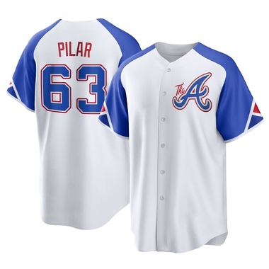 White Anderson Pilar Youth Atlanta Braves 2023 City Connect Jersey - Replica