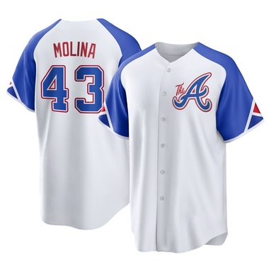 White Anthony Molina Youth Atlanta Braves 2023 City Connect Jersey - Replica