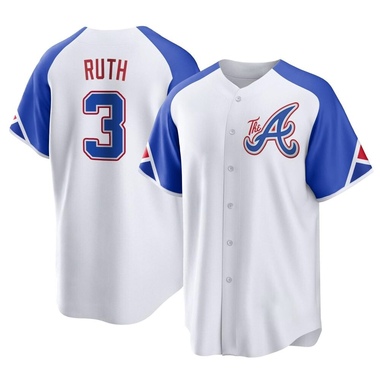 White Babe Ruth Youth Atlanta Braves 2023 City Connect Jersey - Replica