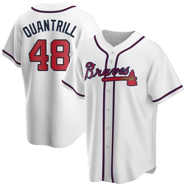 White Cal Quantrill Youth Atlanta Braves Home Jersey - Replica