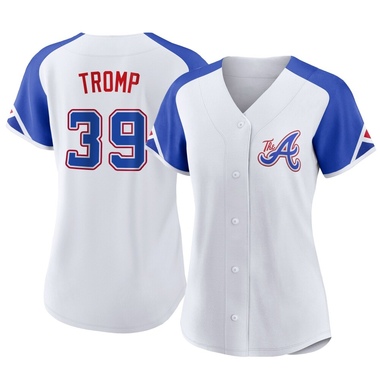 White Chadwick Tromp Women's Atlanta Braves 2023 City Connect Jersey - Authentic Plus Size
