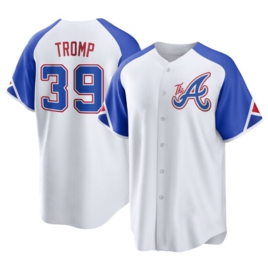 White Chadwick Tromp Youth Atlanta Braves 2023 City Connect Jersey - Replica